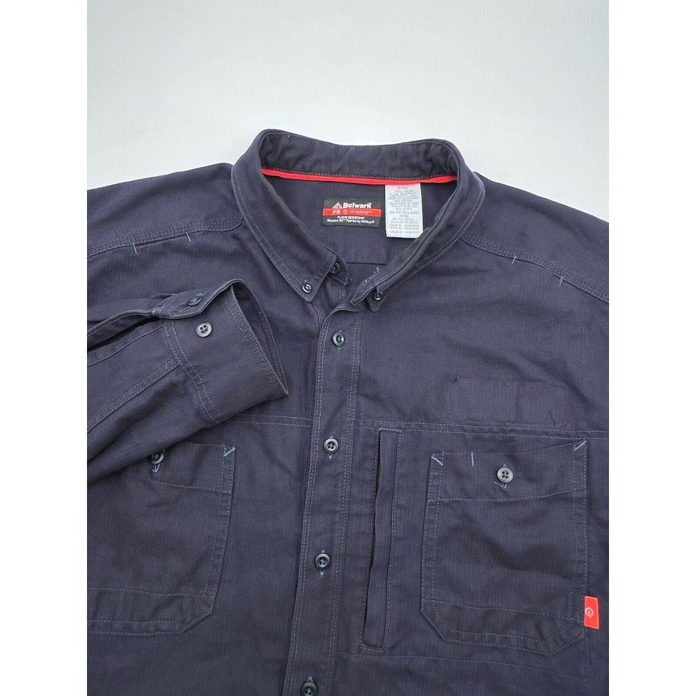 Bulwark FR IQ Series Button Shirt XXL Tall CAT 2‎ 2112 Westex G2 Flame Resistant